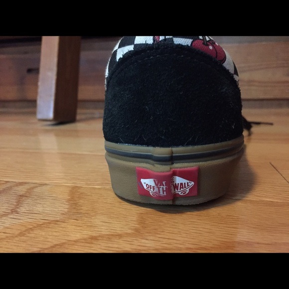 Cherry Checkered Vans Old Skools - Picture 3 of 4